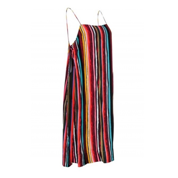 FREE PEOPLE Women's 'DE SHE' Striped SPLIT LONG TANK - XS - Picture 3 of 9